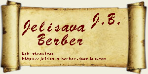 Jelisava Berber vizit kartica
